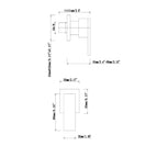 Aquaperla Square Shower Wall Taps (multi color)