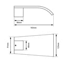 Waterfall Bathtub/Basin Wall Spout (Multi Color)