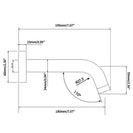 LUCID PIN Series Round Bathtub/Basin Wall Spout (Multi Color)