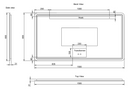 RIVA S4 LED Rectangle Coloured Frame Mirror 1500x800mm (Optional Colours)