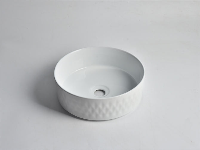 Diamond Round Above counter art basins 360*360*125mm