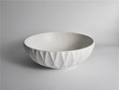 Melon Rubby Texture Matte White Round Above Counter basin 395*395*120mm