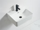 Elaine Gloss White wall-hung basins 520*420*150mm