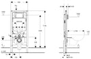 GEBERIT 111.698.00.1 DUOFIX SIGMA8-F CONCEALED CISTERN FOR WALL HUNG PAN