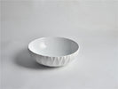 Elaine Gloss White 395*395*120mm Round Above Counter X-Relief Texture Basins