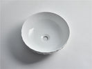 Elaine Gloss White 395*395*120mm Round Above Counter X-Relief Texture Basins