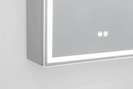 1500*720*139mm Silver Brushed Rectangular LED Mirror Shaving Cabinet(Three Doors,Anti-Fogging)