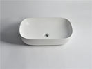 CLAYA Gloss White 610*400*150mm Oval Above Counter Basins