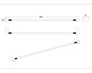CADDENCE - 600mm/800mm Single Towel Rail