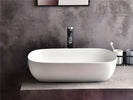CLAYA Gloss White 610*400*150mm Oval Above Counter Basins