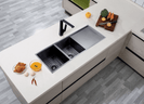 Handmade Double Bowls Kitchen Sink 1160x460x230mm (Multi Color Option)