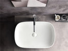 CLAYA Gloss White 610*400*150mm Oval Above Counter Basins