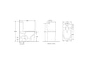 Oxford Tornado Rimless Back-to-Wall Toilet Suite - Universal Trap