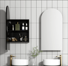 Arch Shaped Shaving Cabinet Matte black
