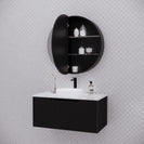 Riva London Round Shaving Cabinet 800mm