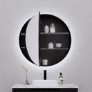 Riva Paris Round LED Mirror Cabinet 800mm- Multi Color