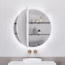 Riva Paris Round LED Mirror Cabinet 800mm- Multi Color