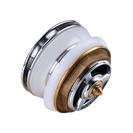 40mm Chrome Solid Brass Bathtub Mushroom Pop Up Waste Drain NO Overflow