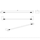 CADDENCE - 600mm/800mm Single Towel Rail