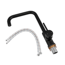 Electroplated Brass Matte Black Swivel Spout Kitchen Mixer Tap