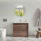 Bella 900mm Notaio Walnut Freestanding Cabinet - (Multi Option)