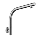 Round Brushed Nickel Goose-neck Wall Mounted Shower Arm