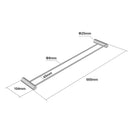 Aquaperla New Design Double Towel Rail 600mm (Multi Color Option)