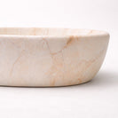 CLAYA Serra-48 Above Counter Basin Matte  Carrara Stone Marble look