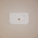 Bella 750mm Curved Solid Timber  Fluted Groove Wall Hung Vanity