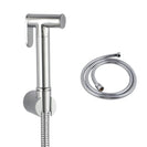 Aquaperla Round Brass Toilet Bidet Spray Kit with Stainless Steel Hose (Multi Color)