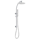 Aquaperla Round Chrome Shower Station with Shower Head and Handheld Shower(Stainless Steel Hose)
