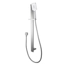 Square Chrome Sliding Shower Rail with 3 Mode Handheld Shower