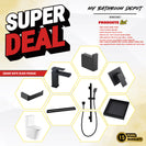 MBD Square Matte Black Bathroom Package
