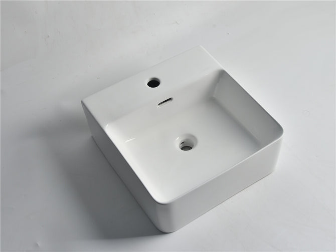 Elaine Gloss White wall-hung basins 420*400*150mm