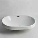 Elaine Oval Semi-Recessed Basin – White