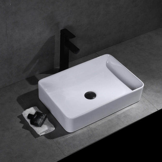 Elaine Gloss white Rectangle Above Counter basins 500*335*110mm