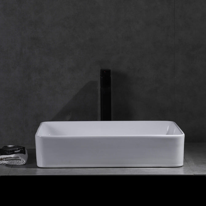 Elaine Gloss white Rectangle Above Counter basins 500*335*110mm