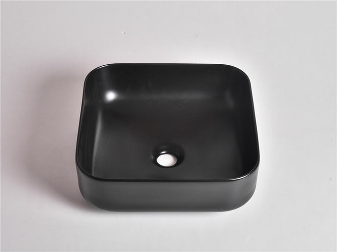 Elaine Matte Black Square Above Counter Basins 380*380*140mm