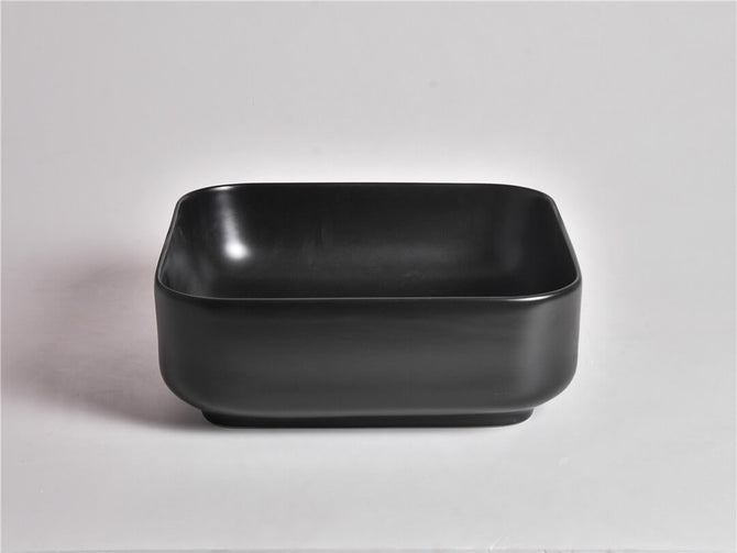 Elaine Matte Black Square Above Counter Basins 380*380*140mm