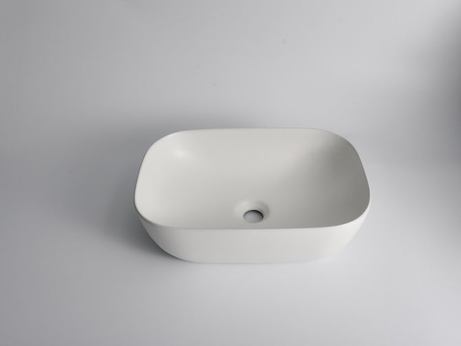 Elaine Oval Matte White Above Counter basins 460*320*130mm