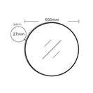 Aluminum Framed Round Mirror - Multi Option