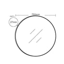 Aluminum Framed Round Mirror - Multi Option