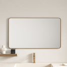Aluminum Framed 1200mm Rectangular Mirror brushed gold