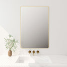 Aluminum Framed 600mm Rectangular Mirror