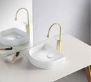 Fluted Arch Shaped Basin 415*365*100mm