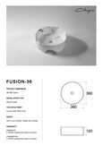 Fusion-36 360mm Matte White Carrara Ceramic Basin