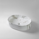 Fusion-50 520mm Matte White Carrara Ceramic Basin