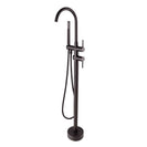 Freestanding Round Bath Mixer with Hand Spray (Multi Colour)