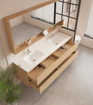 HERA 1800mm Wall-Hung Double Bowl Vanity