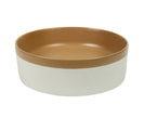 CLAYA Terra 370mm round Matte Brown and Matte White Basin